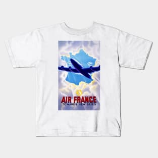 Vintage Travel Poster France Kids T-Shirt